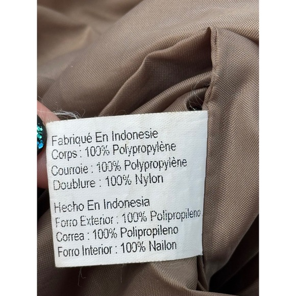 The‎ Sak Crochet Tote Bag Brown Hobo Shoulder Bag - Picture 9 of 10